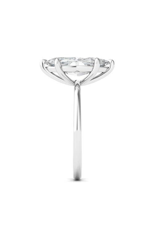 Hautecarat Marquise Cut Lab Created Diamond Ring In 2.00 Ctw 18k White Gold