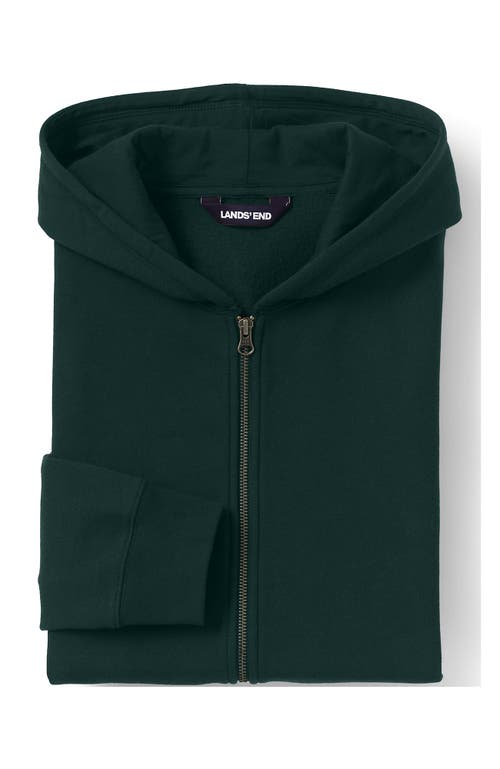 Shop Lands' End School Uniform Kids Zip Front Sweatshirt In Evergreen