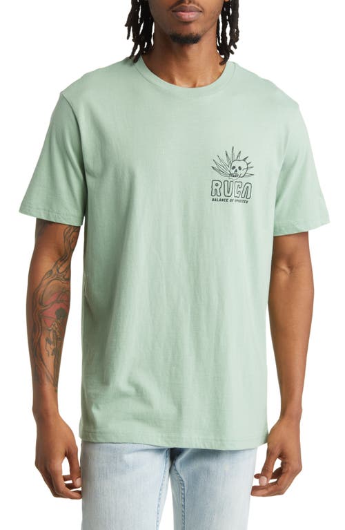 RVCA Deserted Graphic T-Shirt in Green Haze