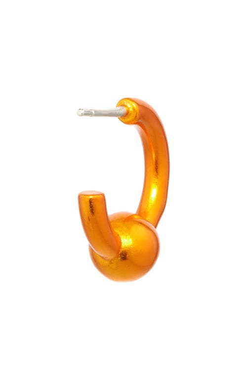 Shop Justine Clenquet Sam Hoop Earrings In Orange