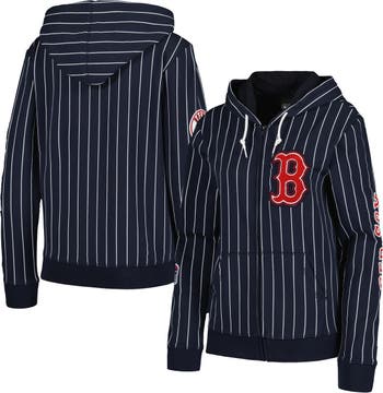 Women's Boston Red Sox DKNY Sport Navy Carrie Pullover Sweatshirt