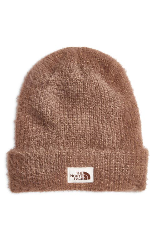 Shop The North Face Salty Bae Knit Beanie In Smokey Brown