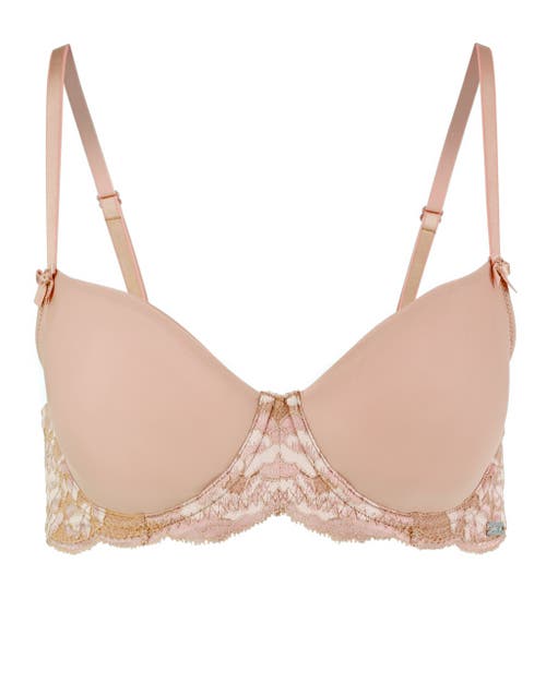 Adore Me Missy Unlined Demi Bra In Medium Beige