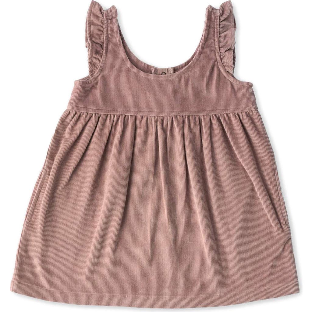 Pehr Organic Cotton Corduroy Pinafore Dress In Thistle