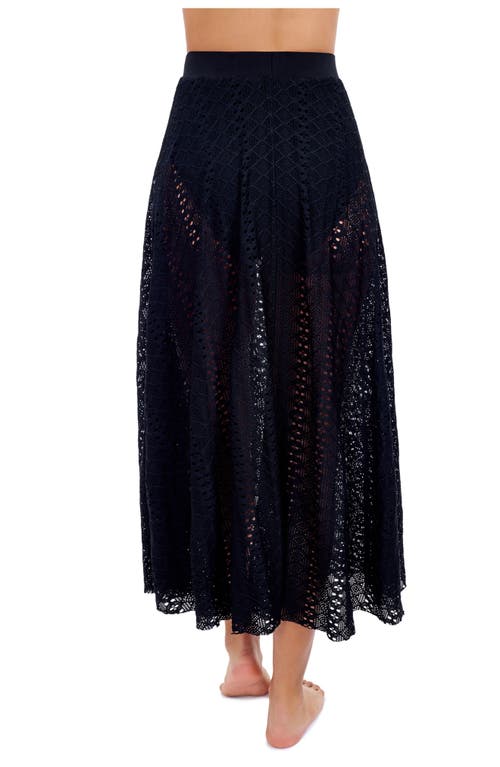 Profile By Gottex Tutti Frutti Texture Pull-on Skirt In Black