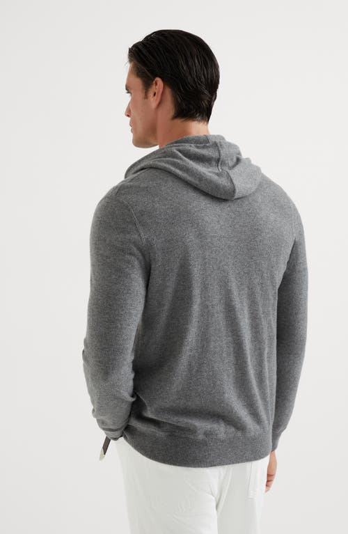 Shop Brunello Cucinelli Sweatshirt-style Cardigan In Dark Grey