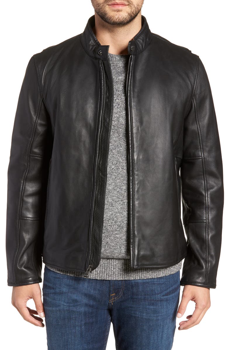 Andrew Marc Horace Leather Moto Jacket | Nordstrom