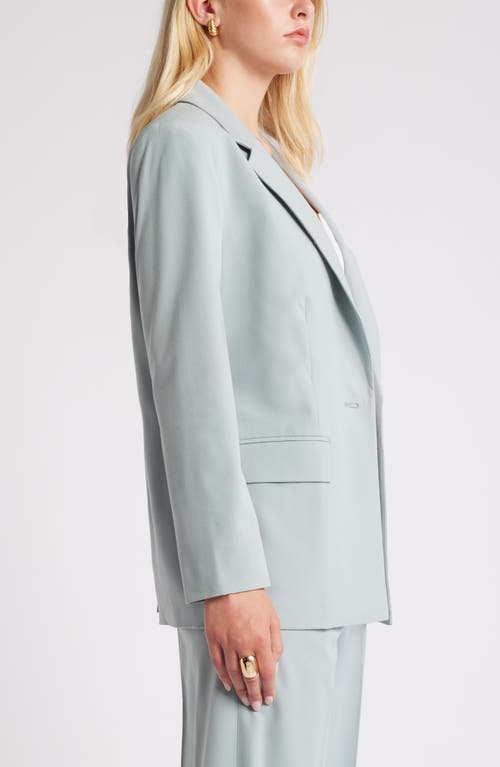 Shop Open Edit Relaxed Fit Blazer In Teal Pond