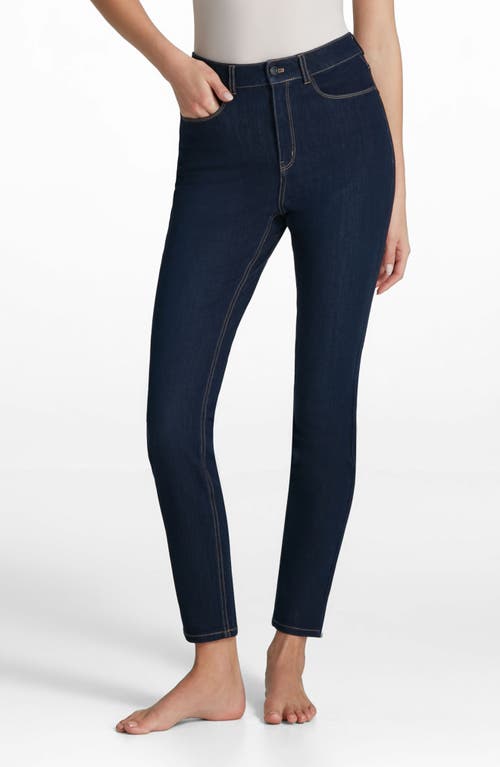 Shop Commando Do It All Stretch Denim Skinny Leggings In Dark Indigo