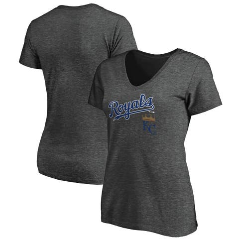 Women's Fanatics Branded Royal Kansas City Royals Team Mother's Day V-Neck T-Shirt