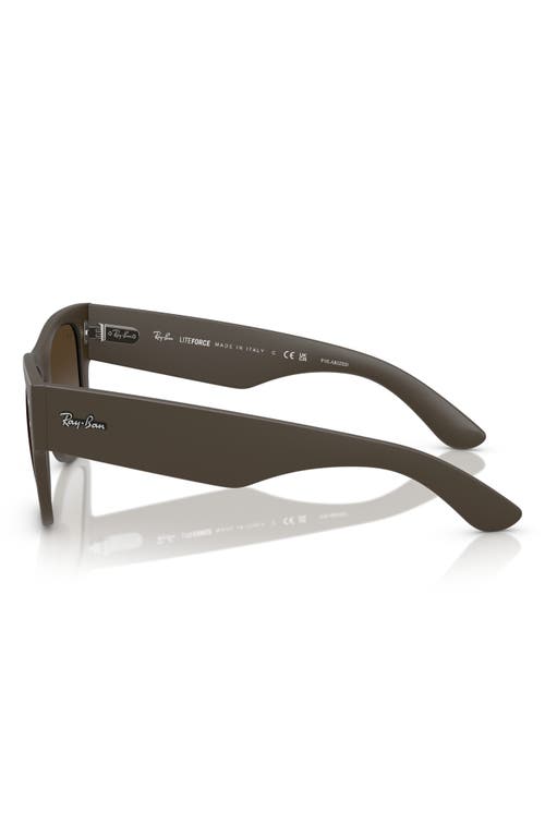 Ray Ban Ray-ban Mega Wayfarer Liteforce 50mm Polarized Square Sunglasses In Brown Gradient
