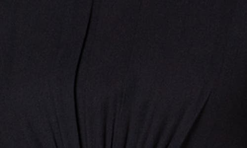 Akris Punto Moss Crepe Midi Dress With Half Circle Waistline In Black