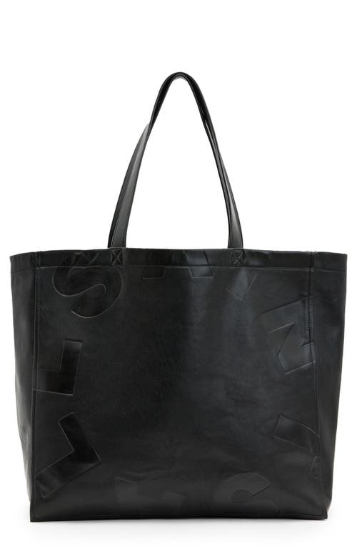 AllSaints Large Tierra Cotton Tote in Black 