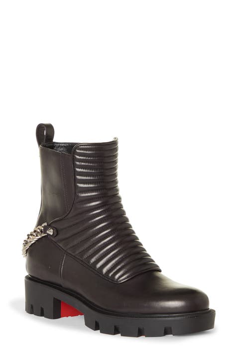 louboutin combat boots