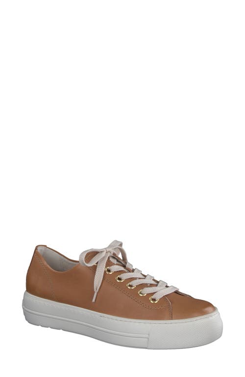 Bixby Platform Sneaker in Cuoio Leather