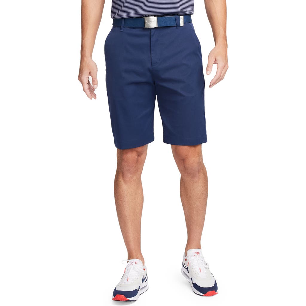 Nike Golf Dri-fit Tour 10-inch Water Repellent Chino Golf Shorts In Midnight Navy/black