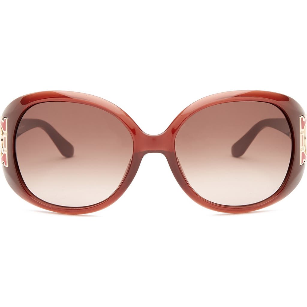 Ferragamo 57mm Oversized Sunglasses In Rust