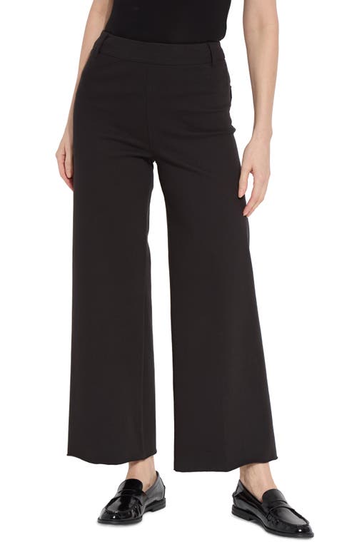 Lyssé Erin Hi Waist Wide Leg Denim Pants In Midtown Black In Black