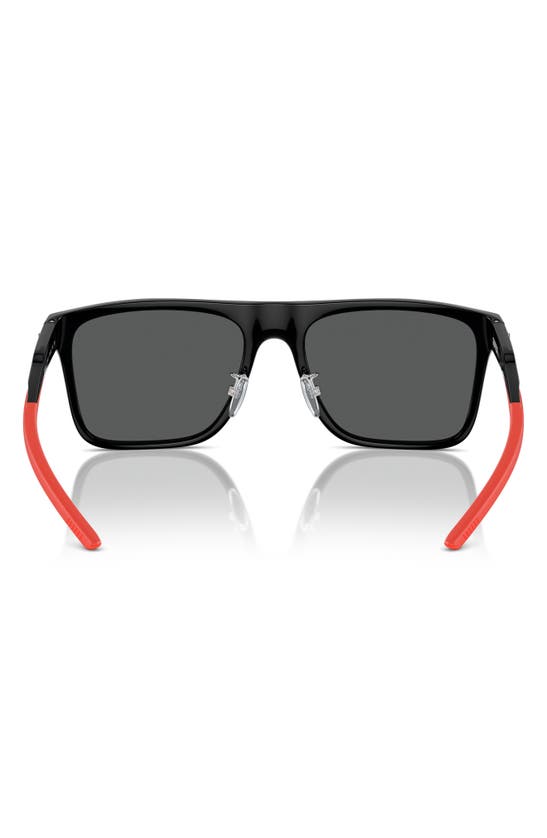 Scuderia Ferrari 58mm Square Sunglasses In Black
