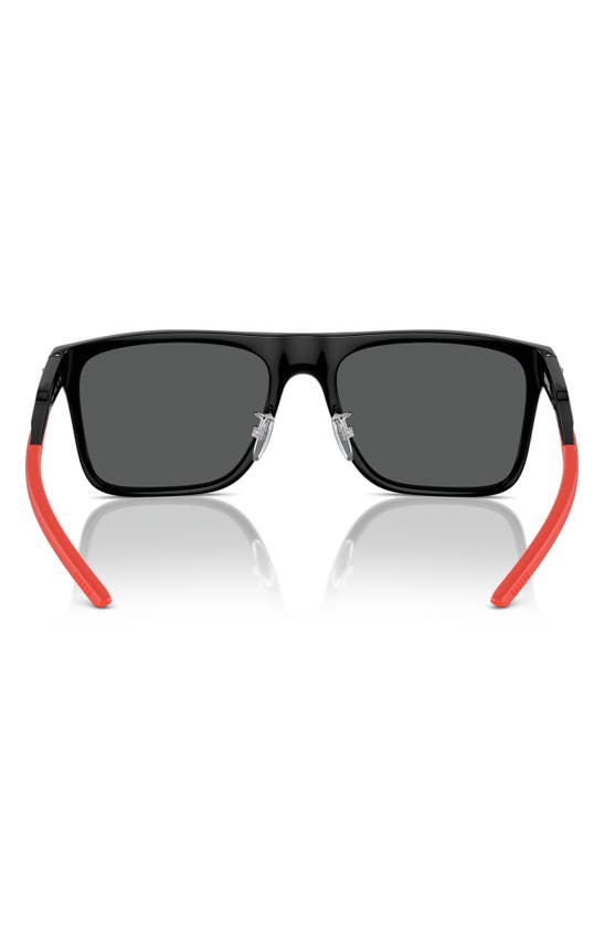 Shop Scuderia Ferrari 58mm Square Sunglasses In Black