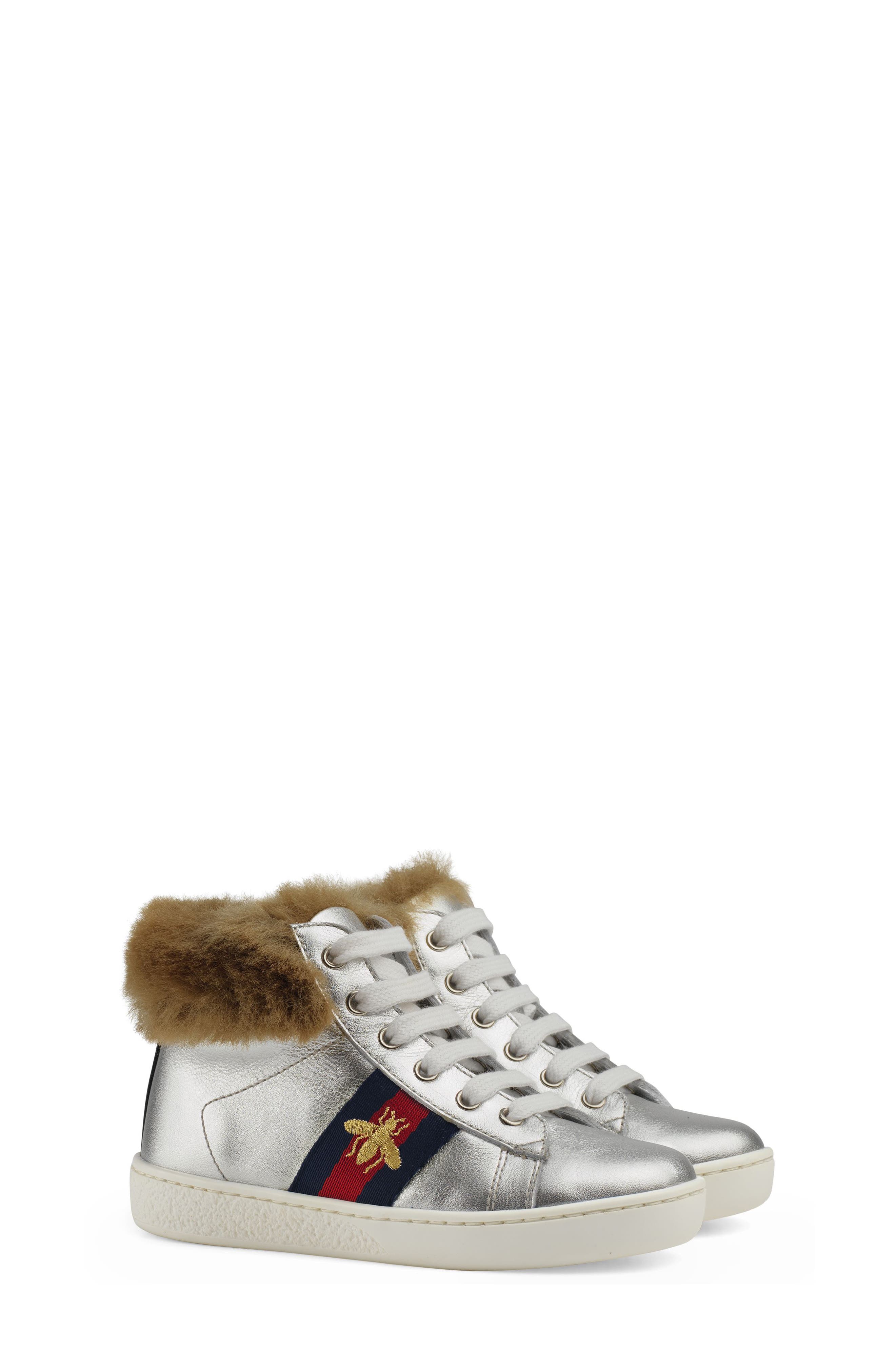 gucci sneakers fur