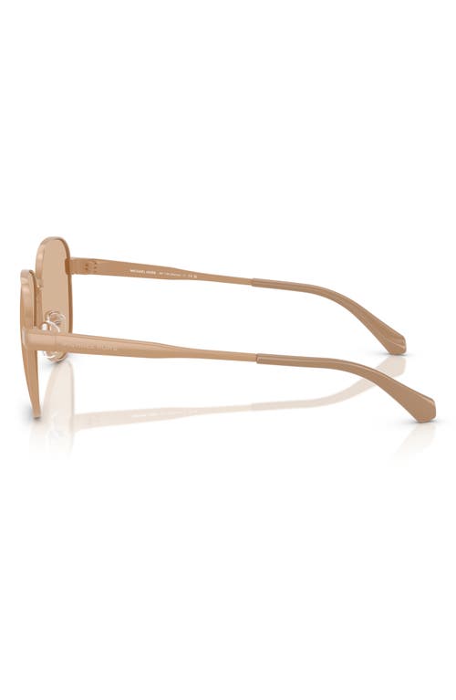 Michael Kors 59mm Pilot Sunglasses In Caramel