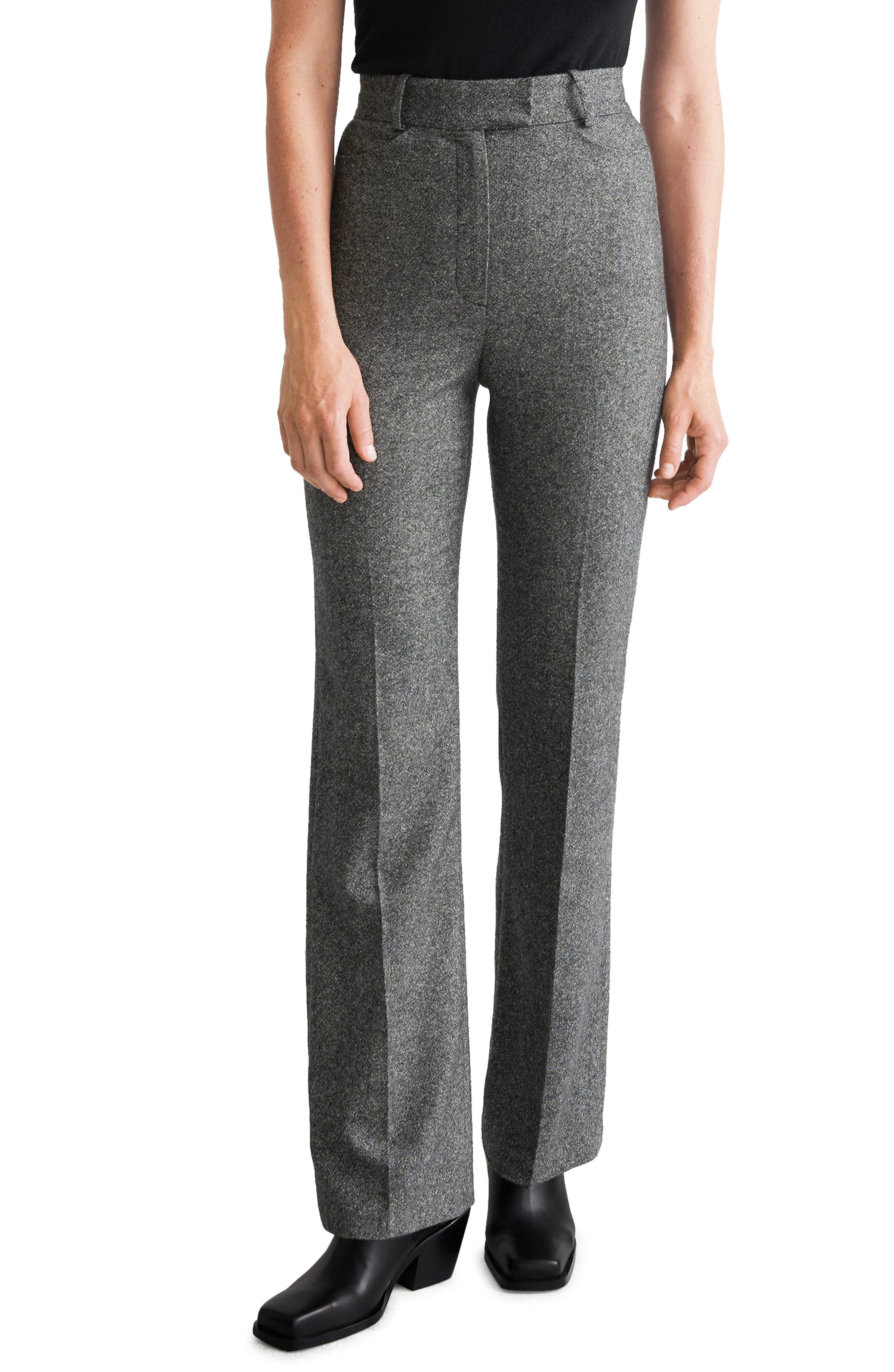 women's wool blend dress pants