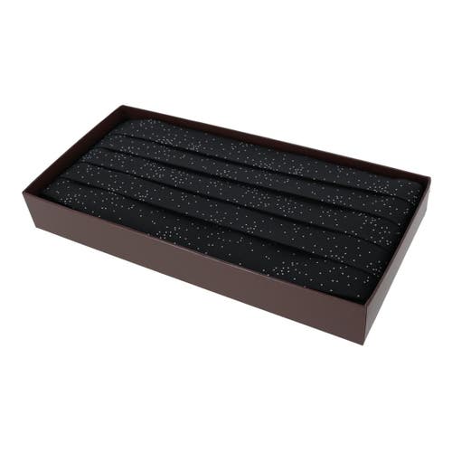 Trafalgar Mystere Metallic Star Light Cummerbund In Black