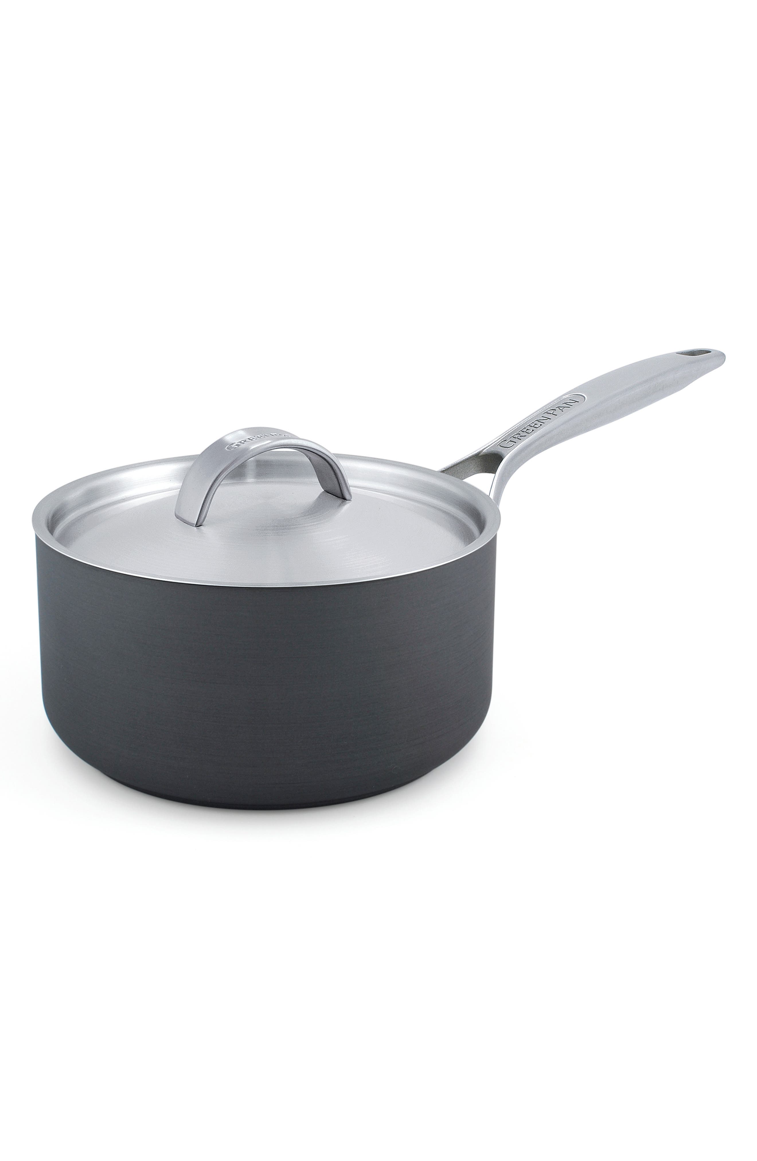 GreenPan Paris 3Quart Multilayer Stainless Steel Ceramic Nonstick Saucepan with Lid Nordstrom