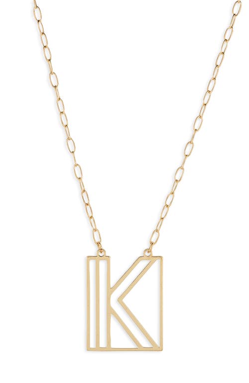 BP. Initial Pendant Necklace in K- Gold