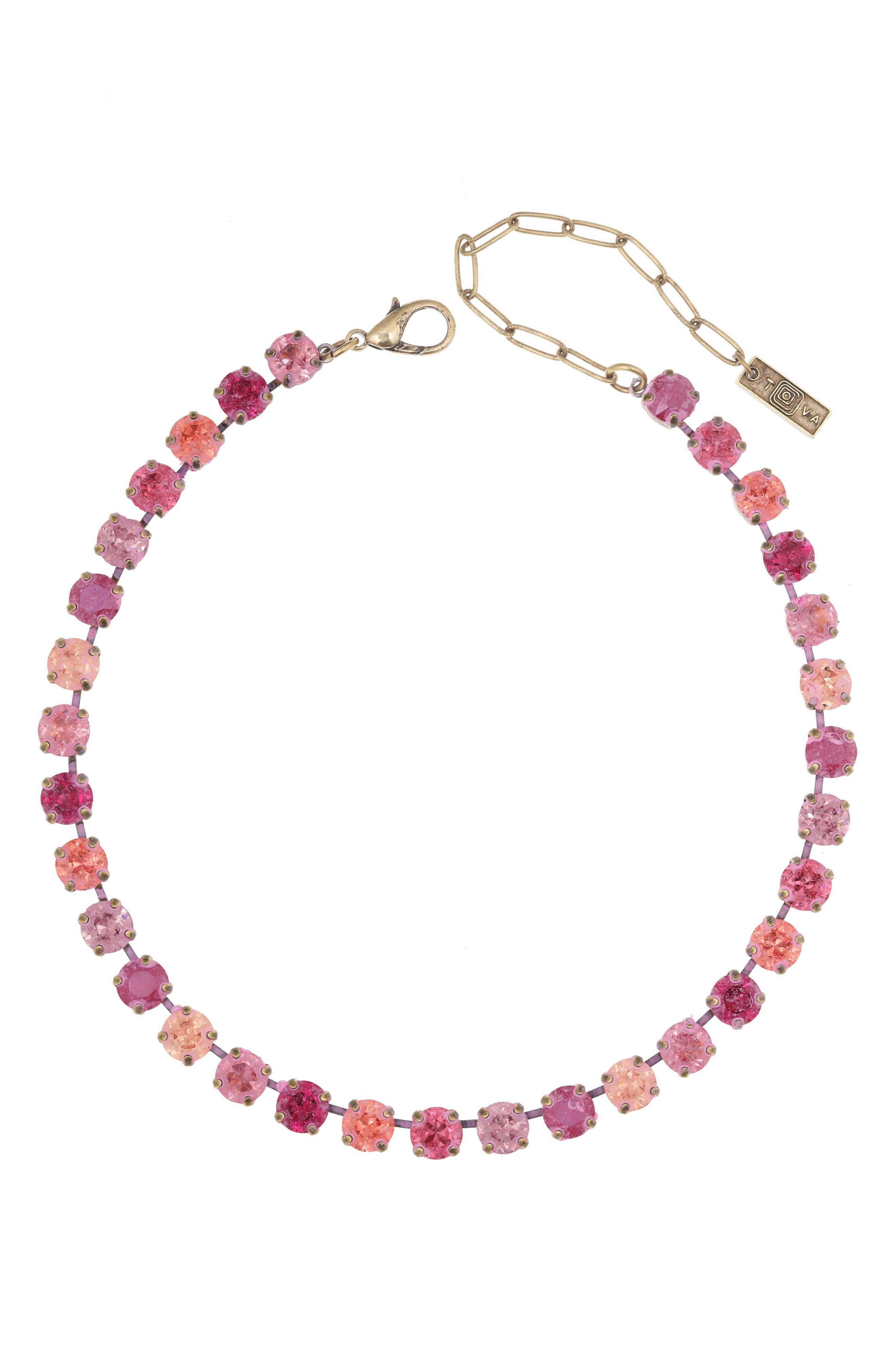 TOVA Oakland Pink Swarovski Crystal Necklace Nordstrom   1e3599c4 B217 49df Adcd 9afe88a68b65 