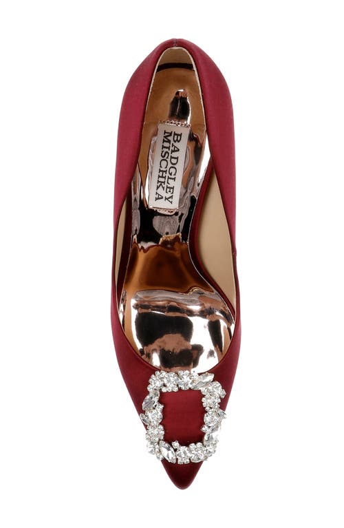 Shop Badgley Mischka Collection Cher Crystal Embellished Pump In Chianti