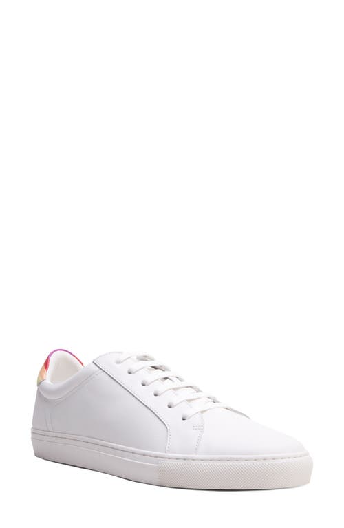 Blake Mckay Jay Low Top Sneaker in White/Rainbow