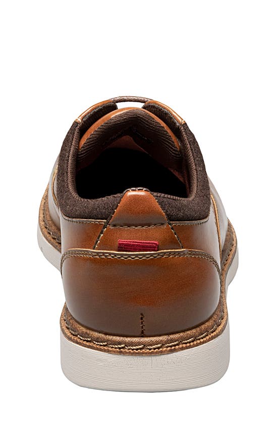 Shop Stacy Adams Kids' Synergy Wingtip Faux Leather Shoe In Cognac