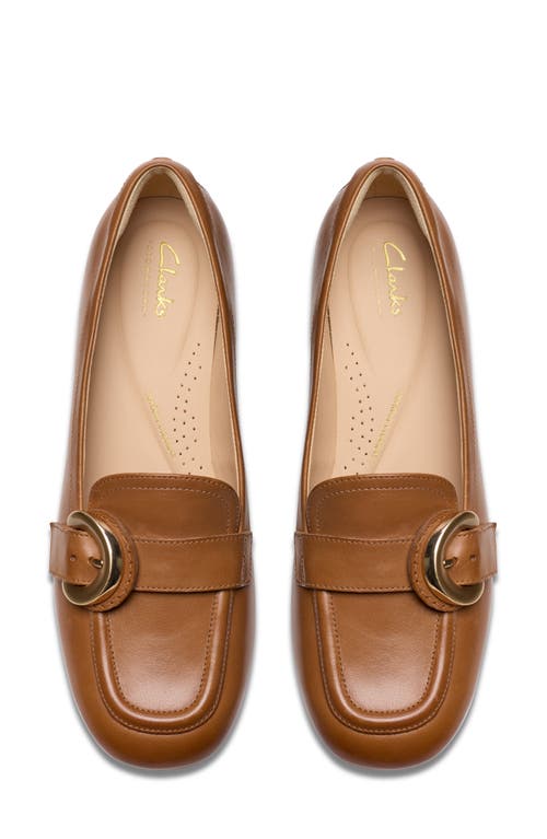 Shop Clarksr Clarks(r) Daiss30 Trim Loafer Pump In Dark Tan Leather