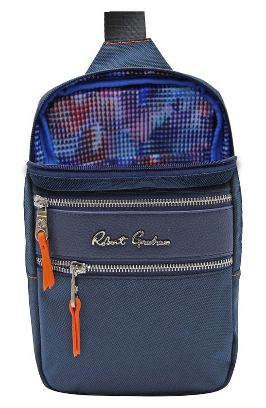 Shop Robert Graham Ricky Sling Bag In Navy
