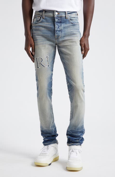 AMIRI Indigo Double Waistband Jeans Amiri