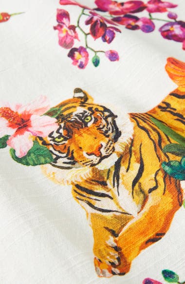 Anthropologie X Nathalie Lete Tiger Garden Dishtowel Nordstrom