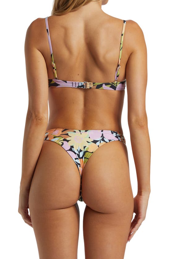 Shop Billabong Mas Hike Reversible Bikini Bottoms In Black Multi