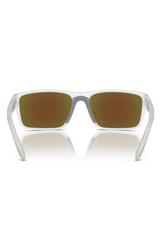 Scuderia Ferrari 59mm Mirrored Rectangular Sunglasses In Grey