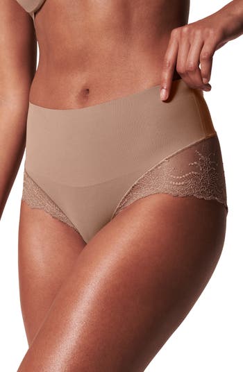 Spanx For Women Undie-Tectable Lace Hi-Hipster Panty (Brushed
