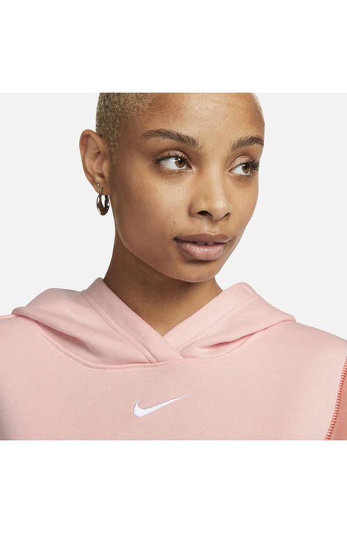 Shop Nike Sportswear Oversize Fleece Hoodie In Atmosphere/lght Mddr Rt