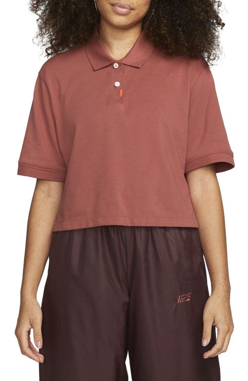 Boxy Polo in Canyon Rust/Canyon Rust