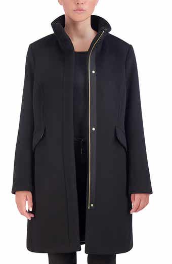Cole haan hooded wool coat discount