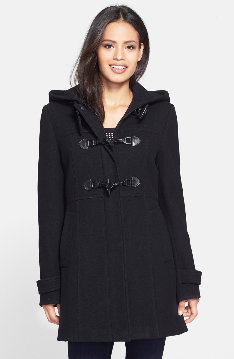 London Fog Hooded Toggle Duffle Coat (Online Only) | Nordstrom