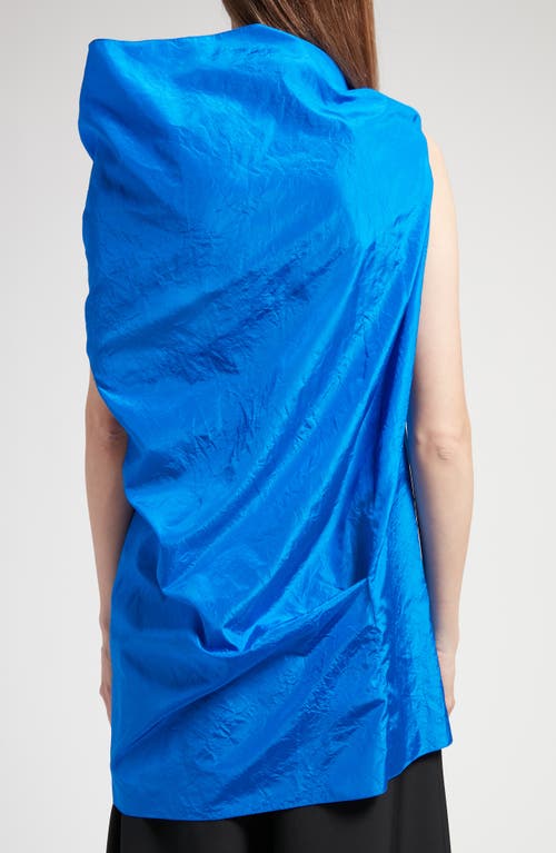 Shop The Row Aria Asymmetric Silk Top In Blue