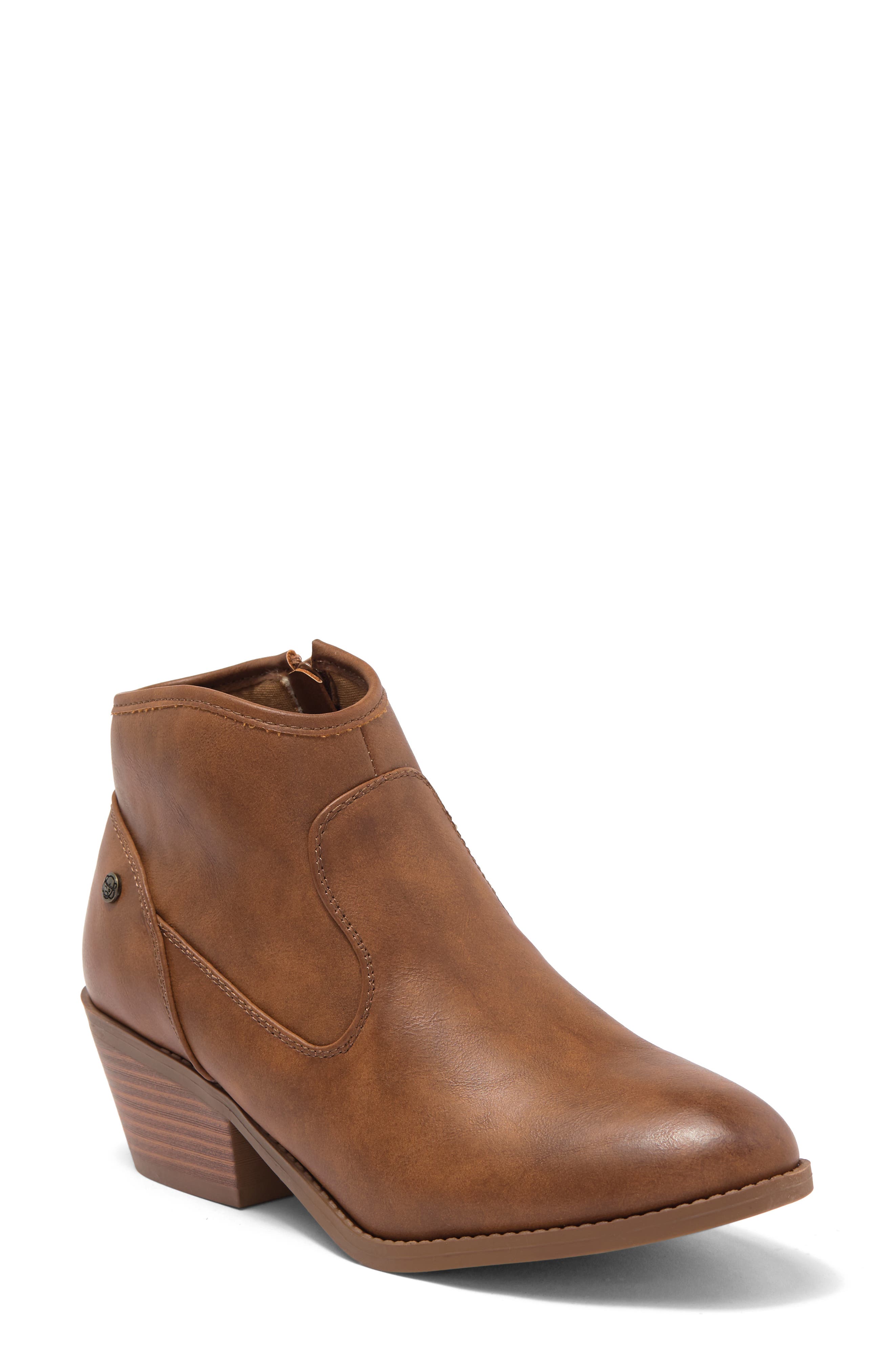 women's dark brown booties