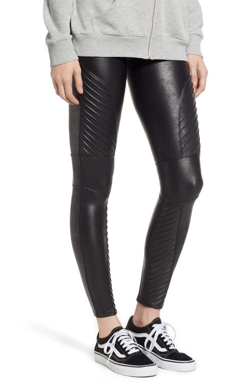SPANX® SPANX Faux Leather Moto Leggings in Very Black at Nordstrom, Size X-Small P | Nordstrom
