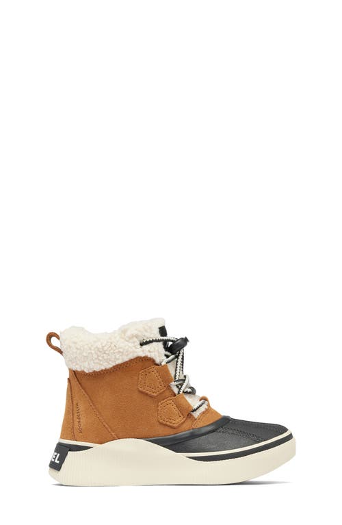 Sorel Kids' Out N About Iv Chillz Waterproof Duck Boot In Taffy/black