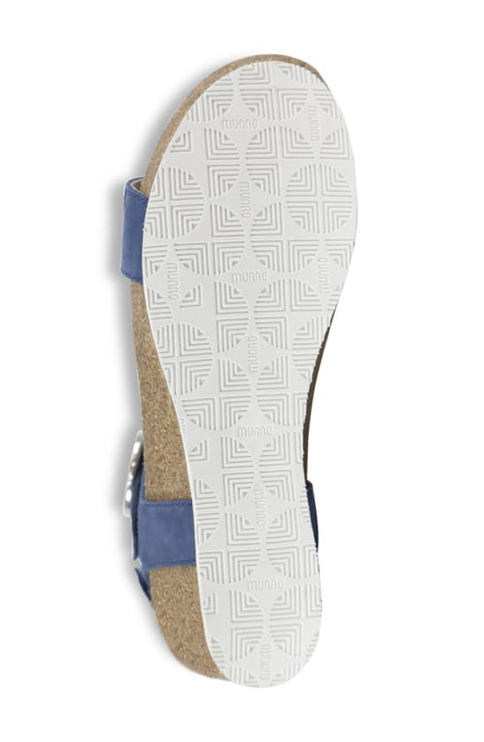 Shop Munro Sintra Wedge Sandal In Atlantic Blue